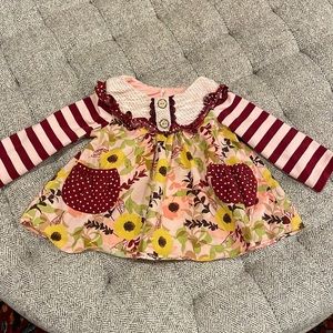 Cute Counting Daisies top size 12 mths